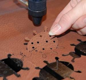 Leather Laser Engraving Cutting sample