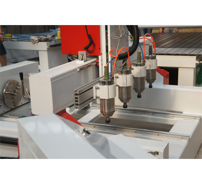 Multi head 4 axis woodworking cylinder cnc router with rotary