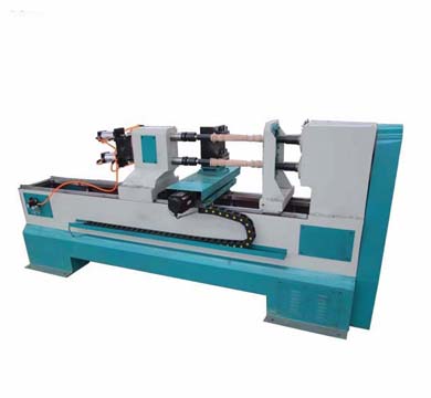 China double axis automatic cnc wood turning lathe machine for sale for wood baseball bat