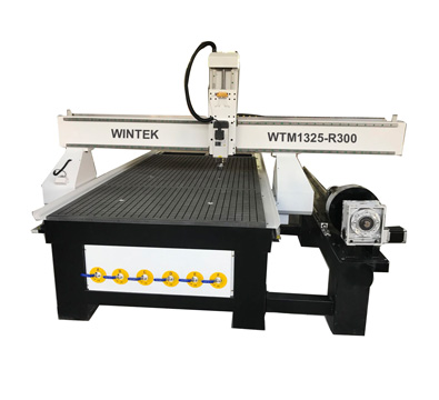 1325 4 axis cnc router machine with side rotary