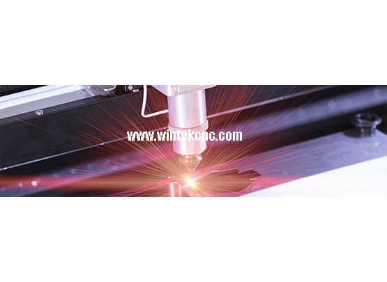 Laser cutting machine on plastic
