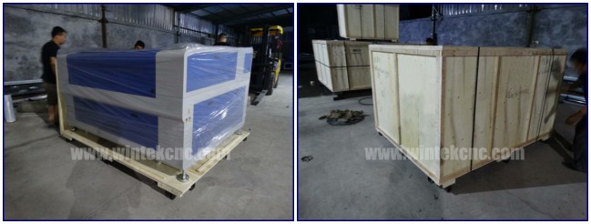 package of metal and nonmetal co2 laser cutting machine