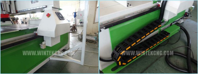 China 3d woodworking carving machine ATC Wood CNC router for furniture details