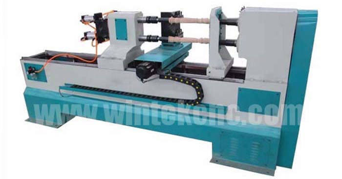 Double axis automatic cnc wood turning lathe machine for sale for wood baseball bat