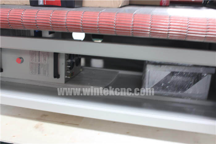 water chiller of Double heads 1610 CNC Fabric Laser Cutting Machine with Auto Feeding System