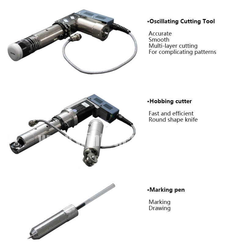 details of Oscillating knife cutting machine