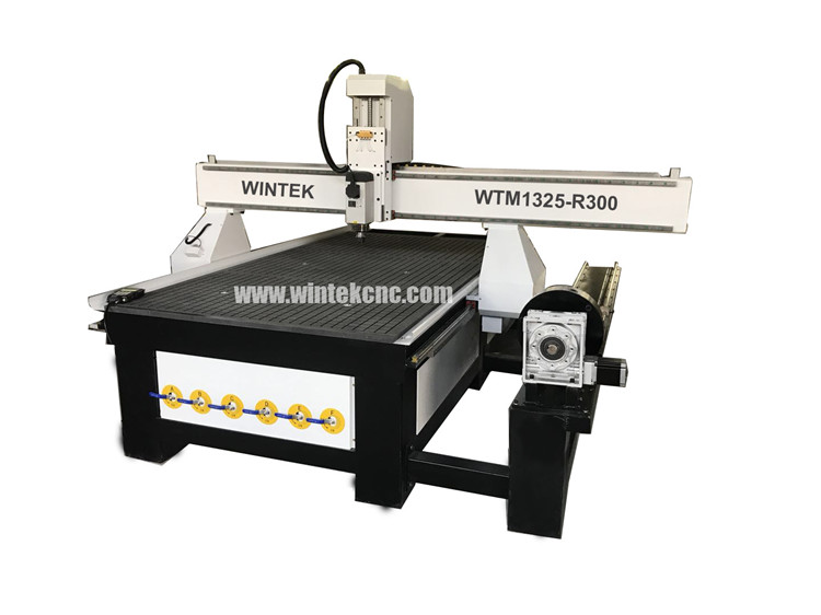 1325 4 axis cnc router machine with side rotary for sale