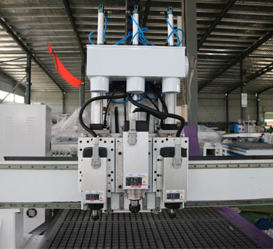 Multi Head three heads 3D CNC Router for furniture