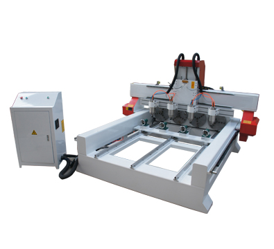 Multi head 4 axis woodworking c