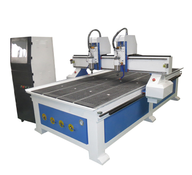 Double heads 4x8ft cnc router f