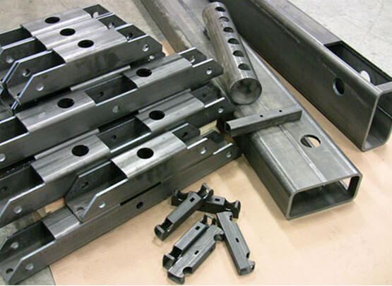 Laser cutting steel