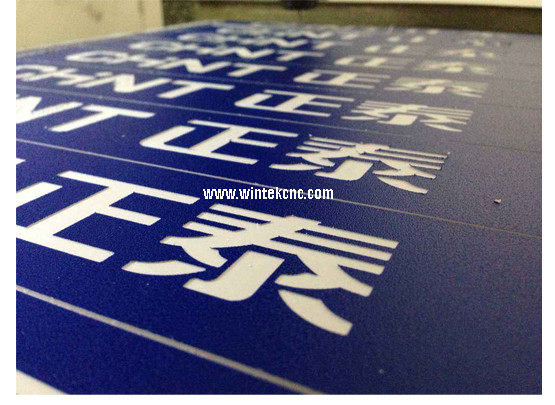 CNC Router Engrave and Cut double color plates