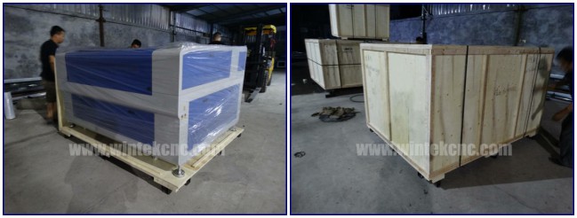 package of metal and nonmetal co2 laser cutting machine